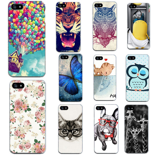 Cut Animal Covers For Iphone7 Plus 6 6S 5 5S SE 4 4S Cases Silicon