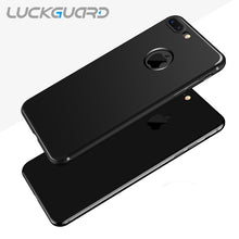 7plus Soft Back Cover For Apple iphone7 4.7" iphone 7 Plus Case Slim Silicone Logo Candy Cute Black Matte TPU Phone Accessories