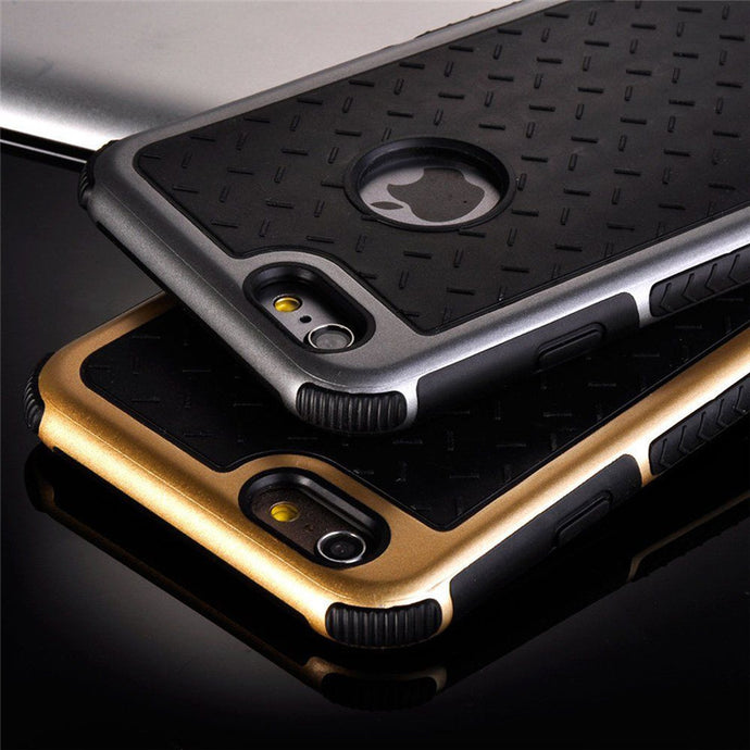 Ultra Thin Shockproof Rubber PC Gel TPU Hybrid Phone Cases Cover For Apple iPhone 5 5S SE 6 6S 7 Plus High Quality Shell EC882