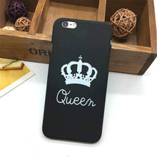 Fashion Brand King Queen Hard Plastic Ultra Thin Back Covers for Apple iPhone 6 6s 5 5s SE Luxury Crown Slim Phone Case Shell