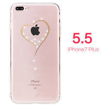 PZOZ For iphone7 Case Rhinestone Glitter Silicone Cover Original For iphone 7 Plus Luxury Crystal Diamond Soft Shell 4.7&5.5
