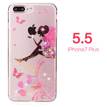 PZOZ For iphone7 Case Rhinestone Glitter Silicone Cover Original For iphone 7 Plus Luxury Crystal Diamond Soft Shell 4.7&5.5