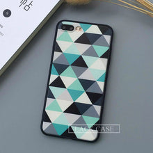 Fashion Geometry Triangle Case For iphone 7 Case For iphone7 PLus 6 6S Plus 5 5S Back Cover Abstract Graffiti Phone Cases Capa