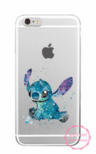 Watercolor Tinkerbell Mickey Minne Stitch Mermaid Princess  Lion King Poof Bear Monsters University Soft TPU Phone Case Coque