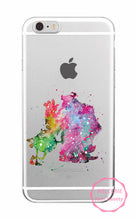 Watercolor Tinkerbell Mickey Minne Stitch Mermaid Princess  Lion King Poof Bear Monsters University Soft TPU Phone Case Coque