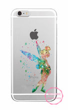 Watercolor Tinkerbell Mickey Minne Stitch Mermaid Princess  Lion King Poof Bear Monsters University Soft TPU Phone Case Coque