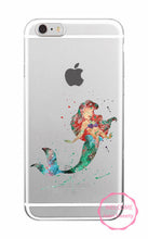 Watercolor Tinkerbell Mickey Minne Stitch Mermaid Princess  Lion King Poof Bear Monsters University Soft TPU Phone Case Coque
