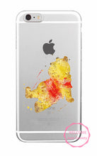 Watercolor Tinkerbell Mickey Minne Stitch Mermaid Princess  Lion King Poof Bear Monsters University Soft TPU Phone Case Coque