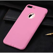 7plus Soft Back Cover For Apple iphone7 4.7" iphone 7 Plus Case Slim Silicone Logo Candy Cute Black Matte TPU Phone Accessories