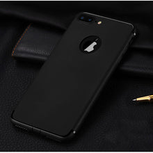 7plus Soft Back Cover For Apple iphone7 4.7" iphone 7 Plus Case Slim Silicone Logo Candy Cute Black Matte TPU Phone Accessories