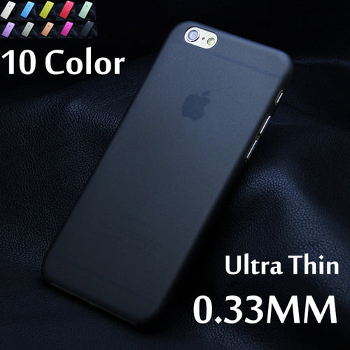 Matte Transparent Ultra-thin 0.3mm Back Case For iPhone 7 plus 4 4S 5 5S 5c SE 6 6s plus case PC Protective Cover Skin Shell